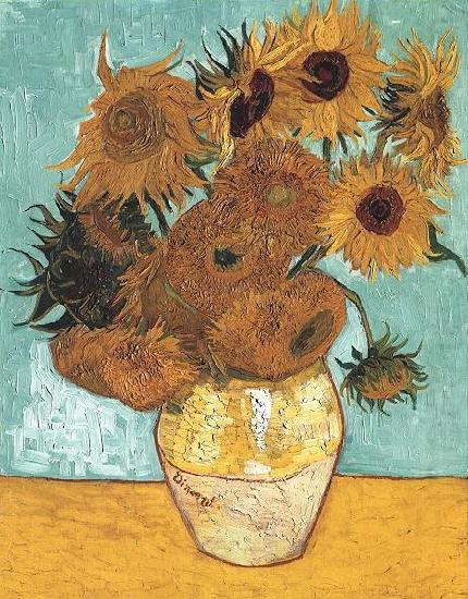 Vincent Van Gogh Vase with Twelve Sunflowers china oil painting image